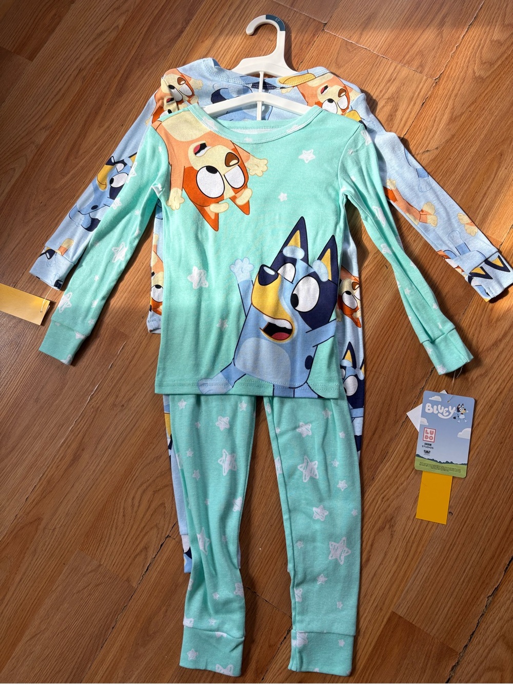 Bluey Mint Green Kids' Character Pajama Set
